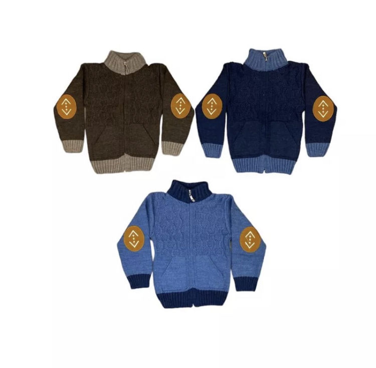 Picture of HB14 BOYS WOOL ZIP UP SWEATER